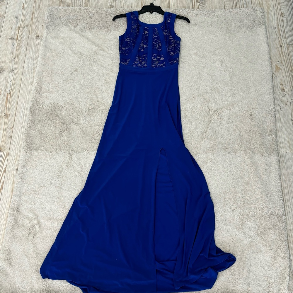 Morgan & Co Blue Formal Gown